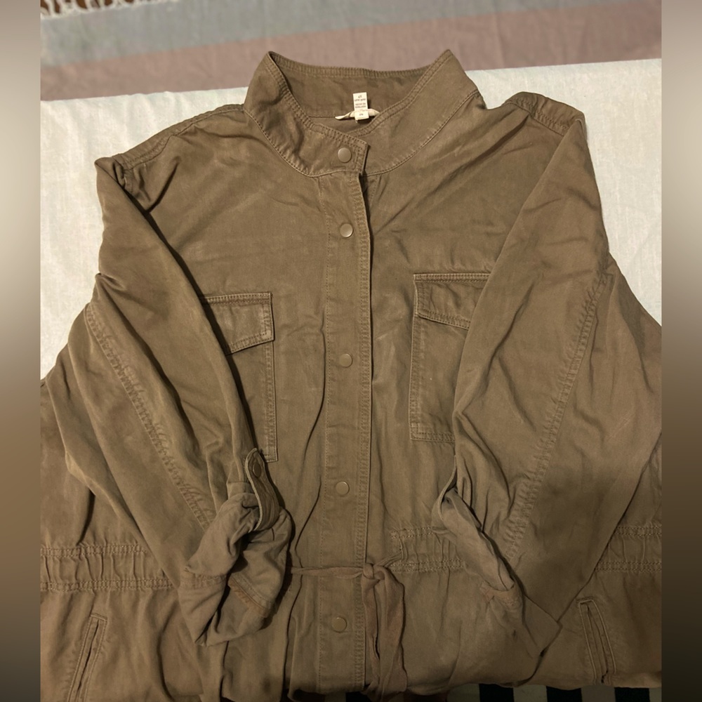 Plus Cinched Waist Jacket